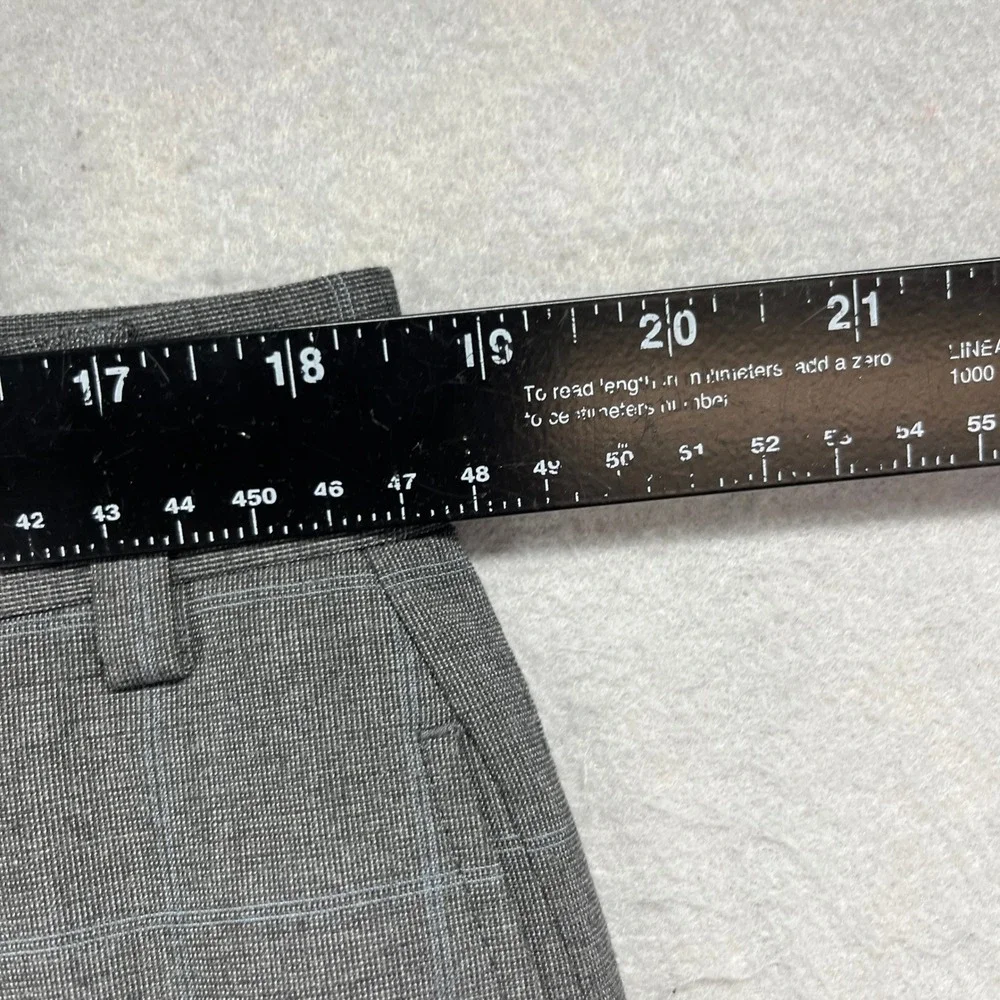 Lauren Ralph Lauren Dress Pants Mens 36x32 Grey Glen Plaid Stretch Preppy Office